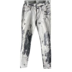 Koral women vintage skinny jeans size 28 in a bleach wash/ tie dye look